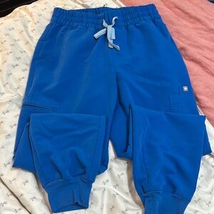 FIGS Uman Joggers - Petite Length/High Waist. Royal Blue